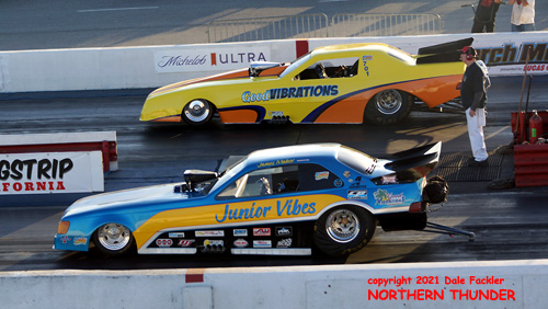 James Maher - CIFCA - #777 - 'Junior Vibes' - '84 Tempo (near lane) 
vs Jim Maher - CIFCA - #701 - 'Good Vibrations' - '85 Tempo (far lane)